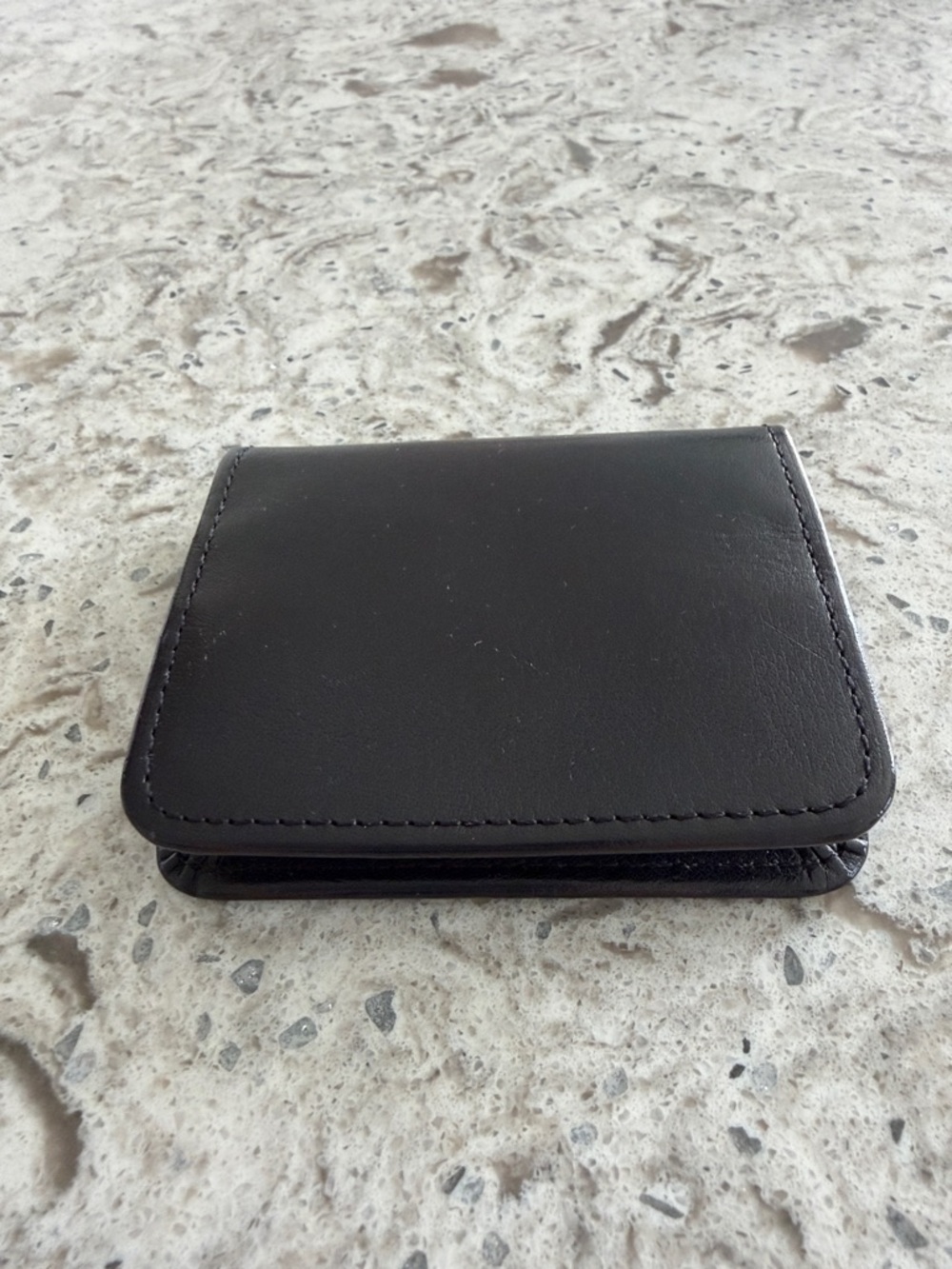 Coach Black Leather Snap Coin Case with Gold Tone Hardware - Picture 3 of 4